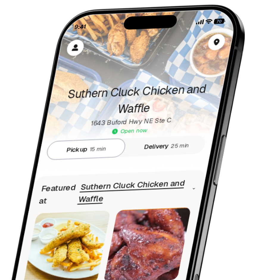 Suthern Cluck Chicken and Waffle app preview